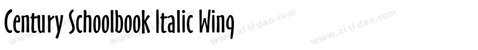 Century Schoolbook Italic Win95BT(1)字体转换